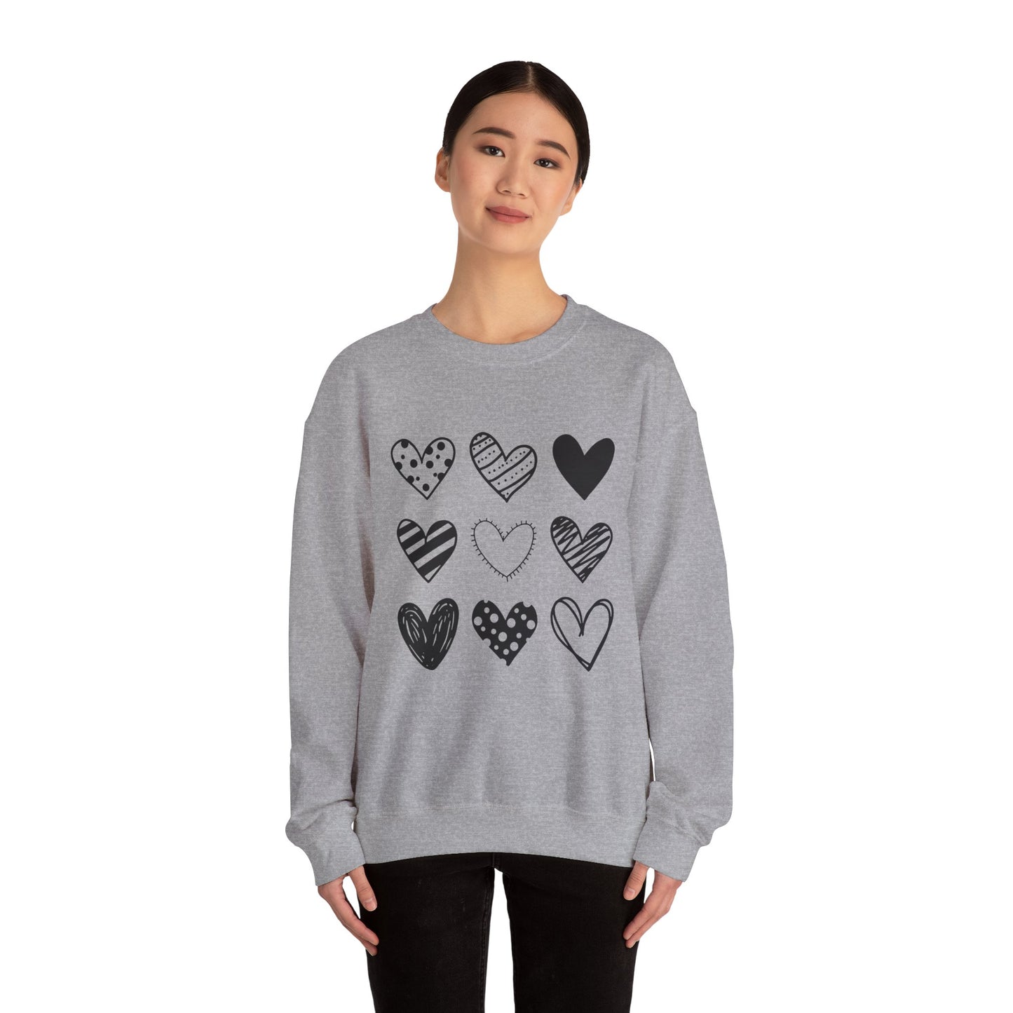 Pretty Hearts Crewneck Sweatshirt