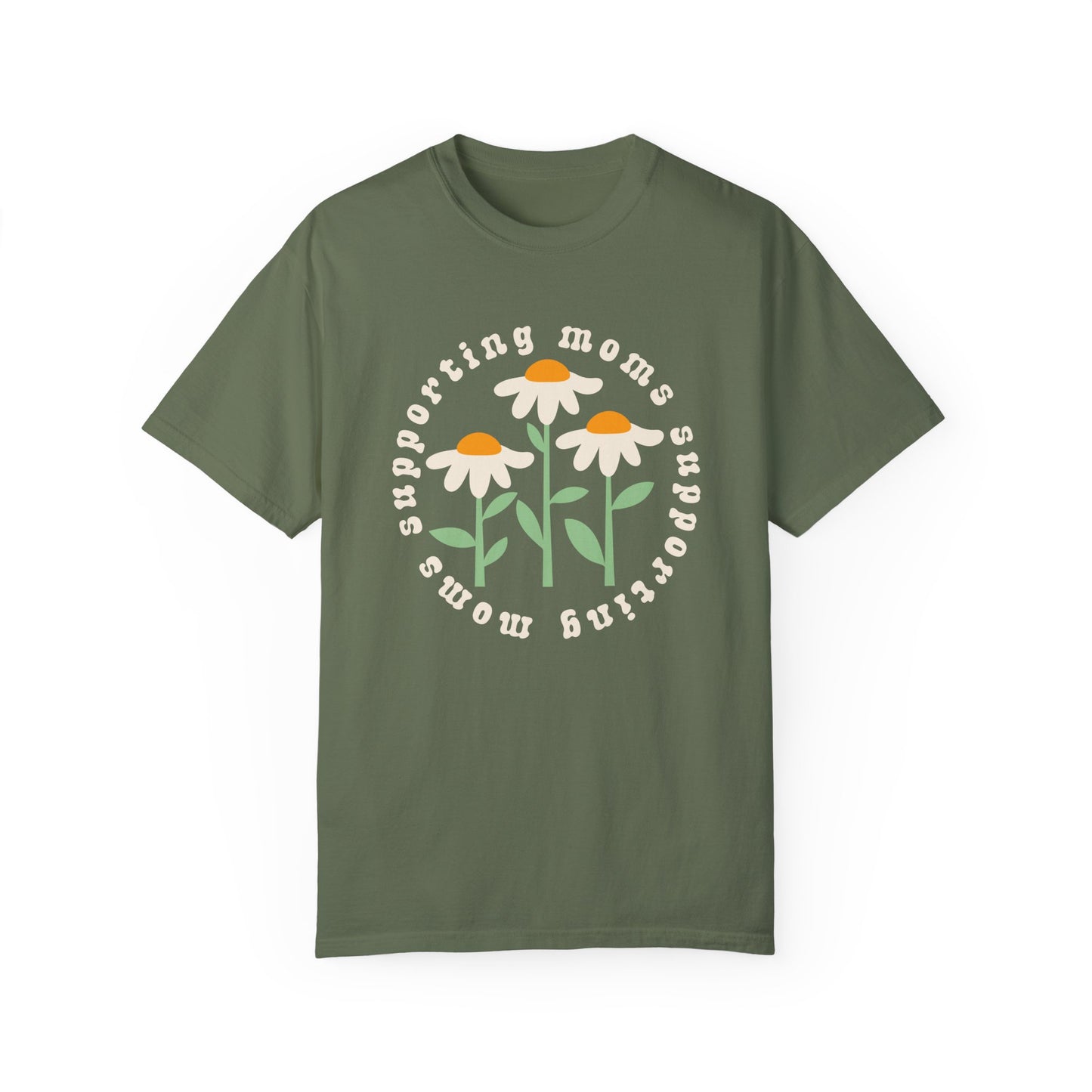 Moms Supporting Moms Flower Tee