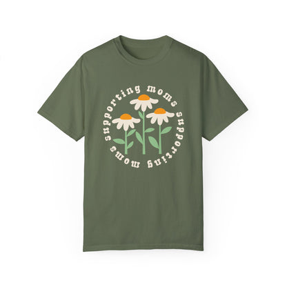 Moms Supporting Moms Flower Tee