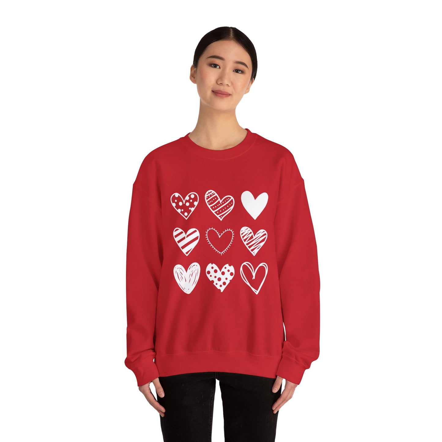 Pretty Hearts Crewneck Sweatshirt