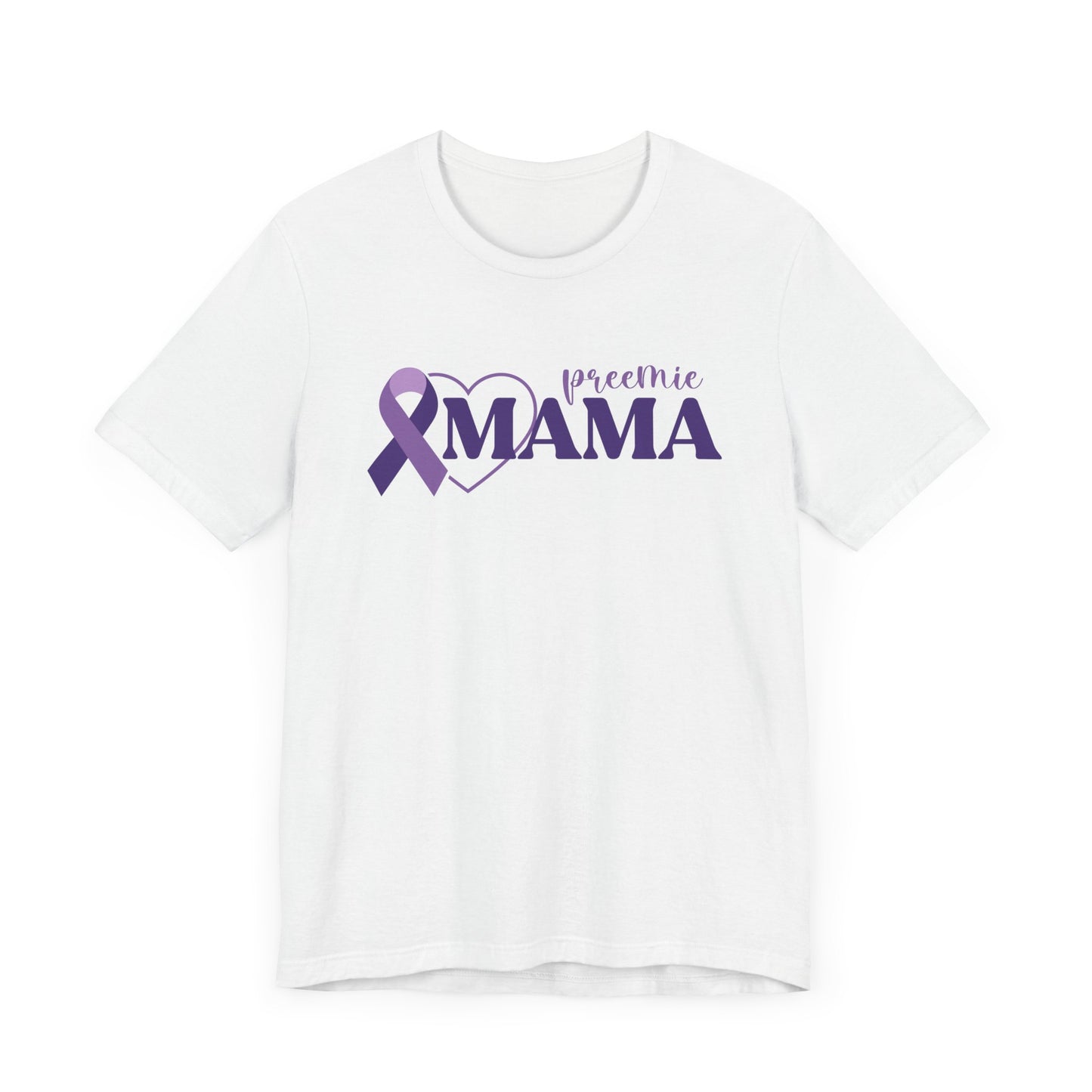 Preemie Mama Ribbon Graphic Tee