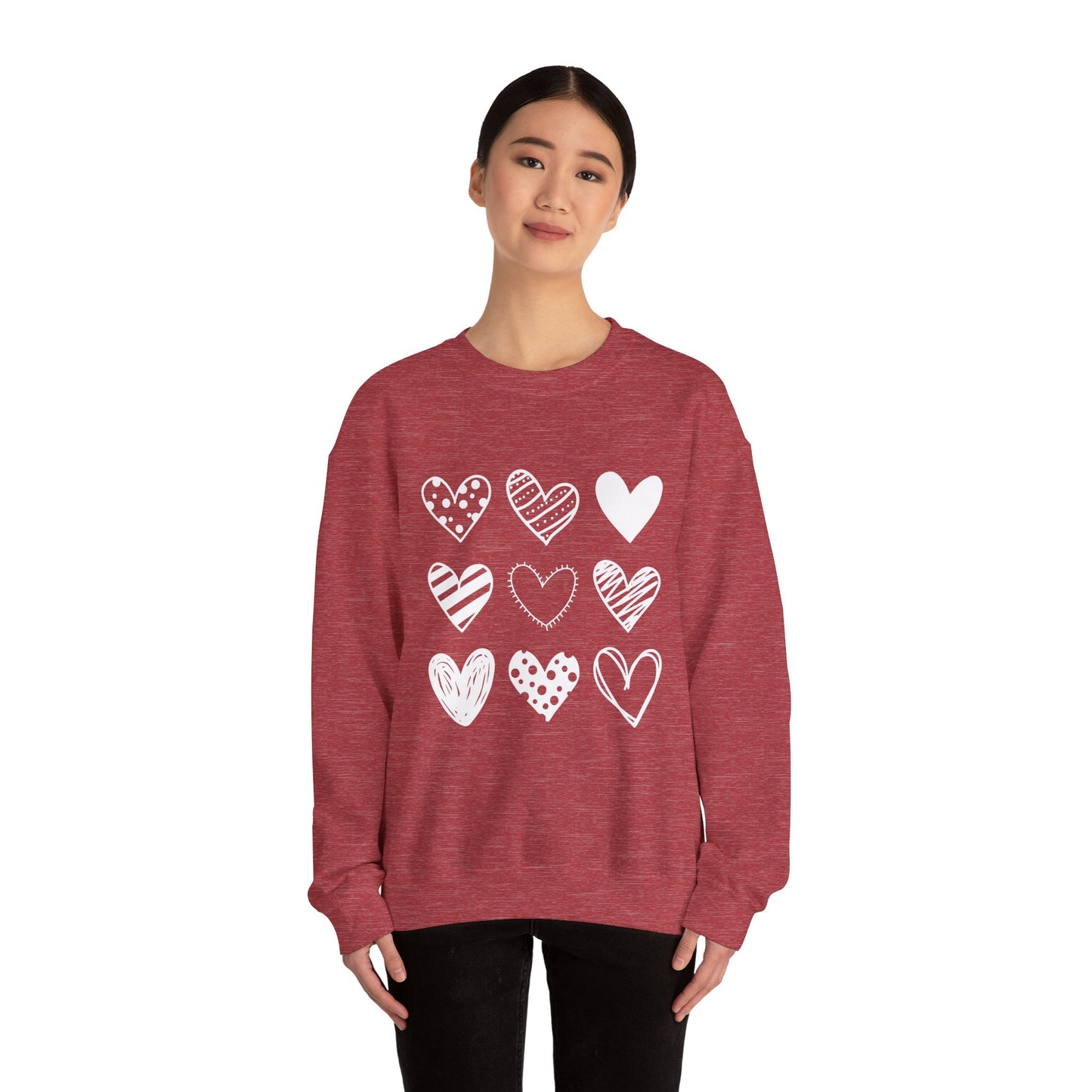 Pretty Hearts Crewneck Sweatshirt