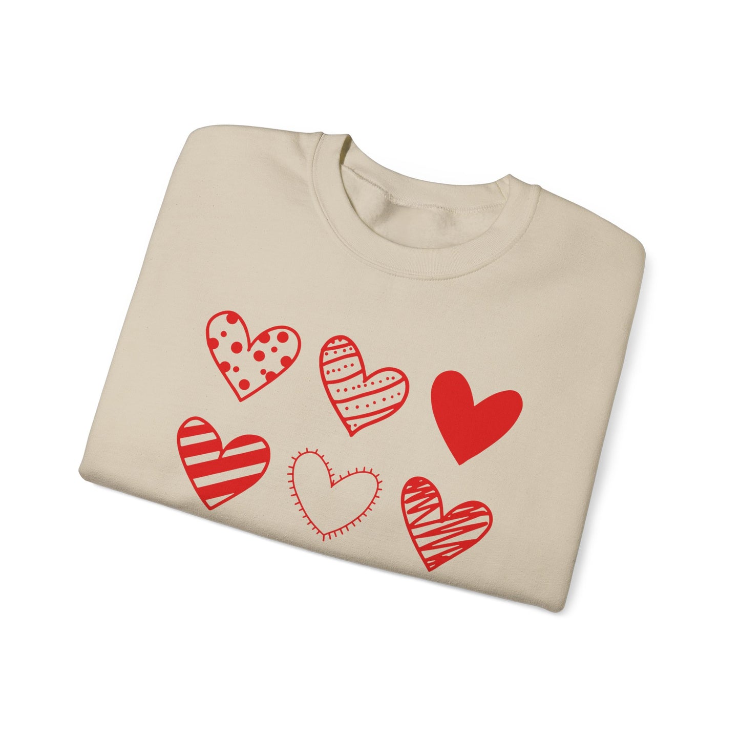 Pretty Hearts Crewneck Sweatshirt