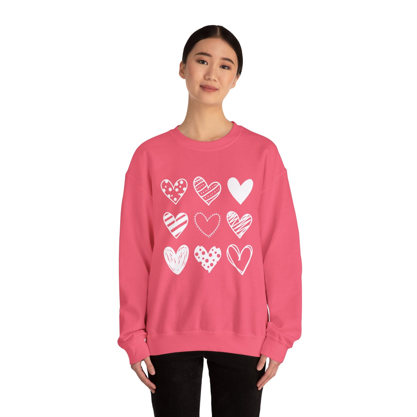 Pretty Hearts Crewneck Sweatshirt