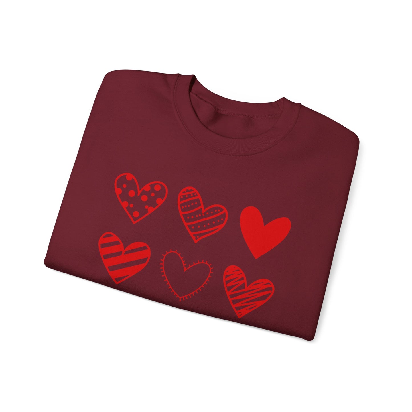 Pretty Hearts Crewneck Sweatshirt