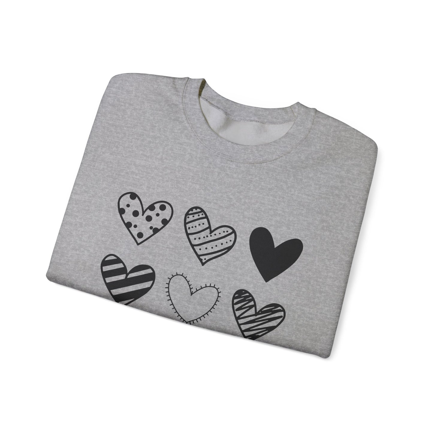 Pretty Hearts Crewneck Sweatshirt