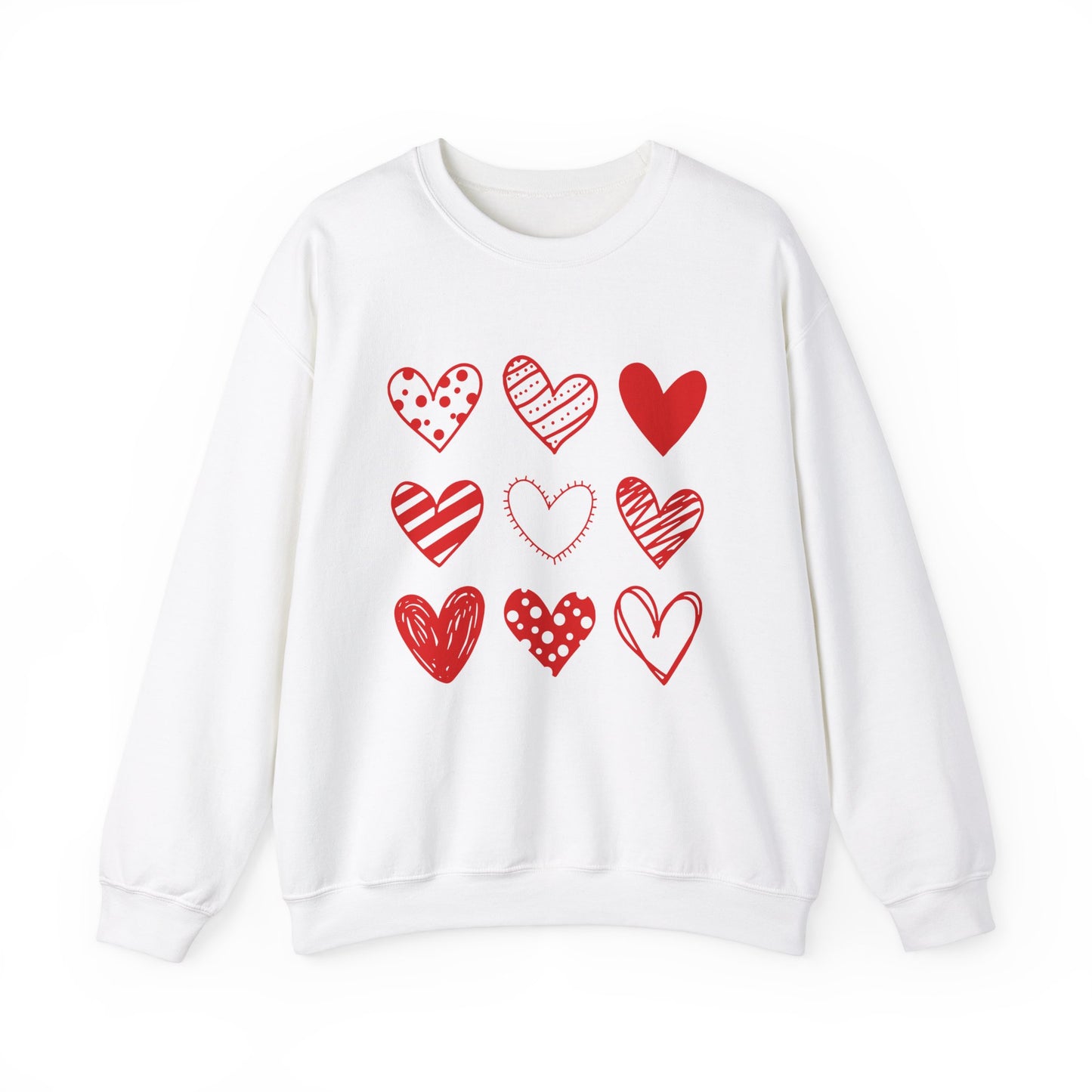 Pretty Hearts Crewneck Sweatshirt