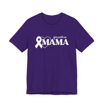 Preemie Mama Ribbon Graphic Tee