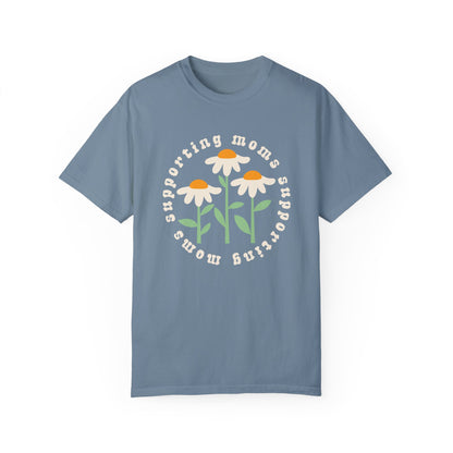 Moms Supporting Moms Flower Tee