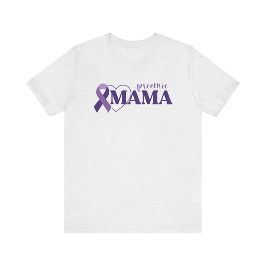 Preemie Mama Ribbon Graphic Tee