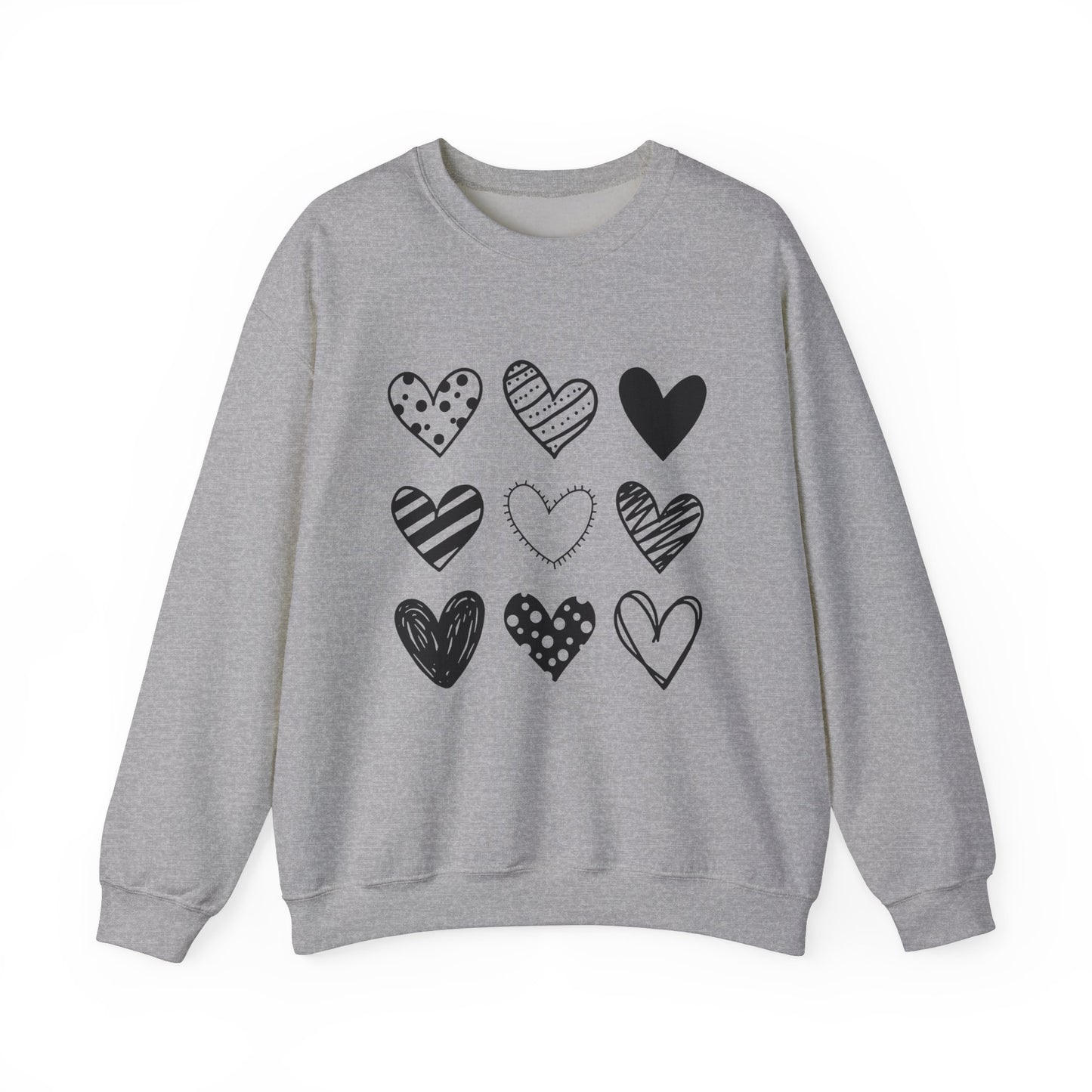 Pretty Hearts Crewneck Sweatshirt