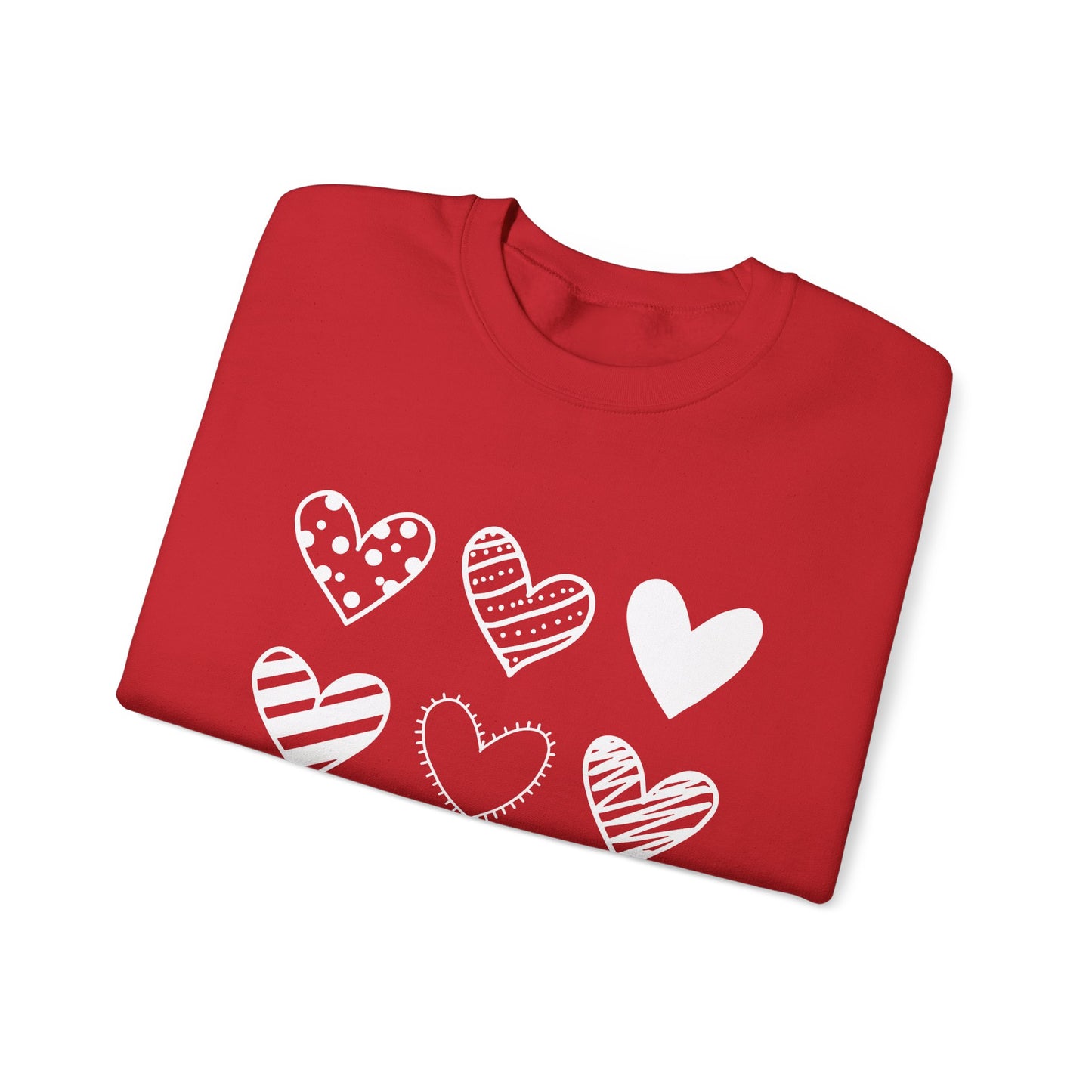 Pretty Hearts Crewneck Sweatshirt