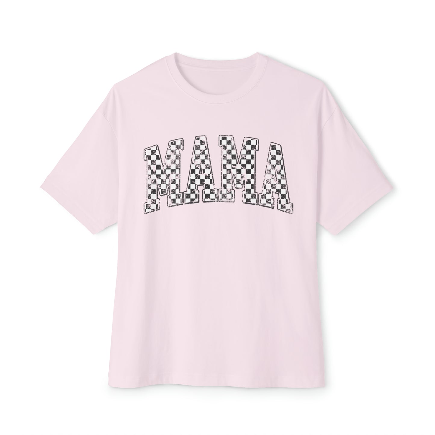 Mama Checkered Oversized Boxy Tee