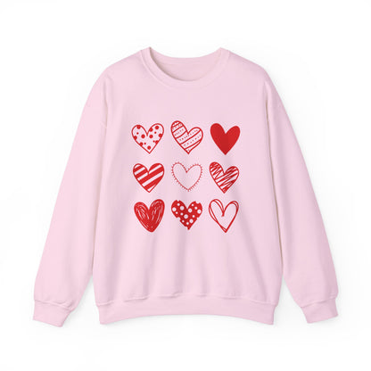 Pretty Hearts Crewneck Sweatshirt