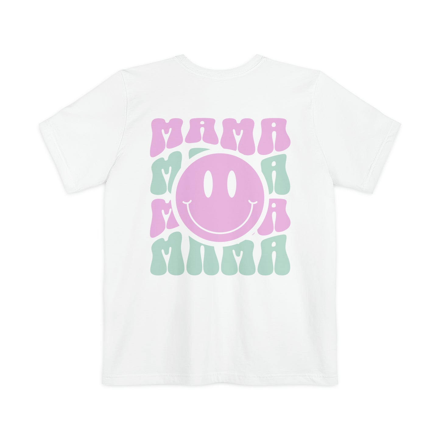 Mama Smiley Face Pocket Tee