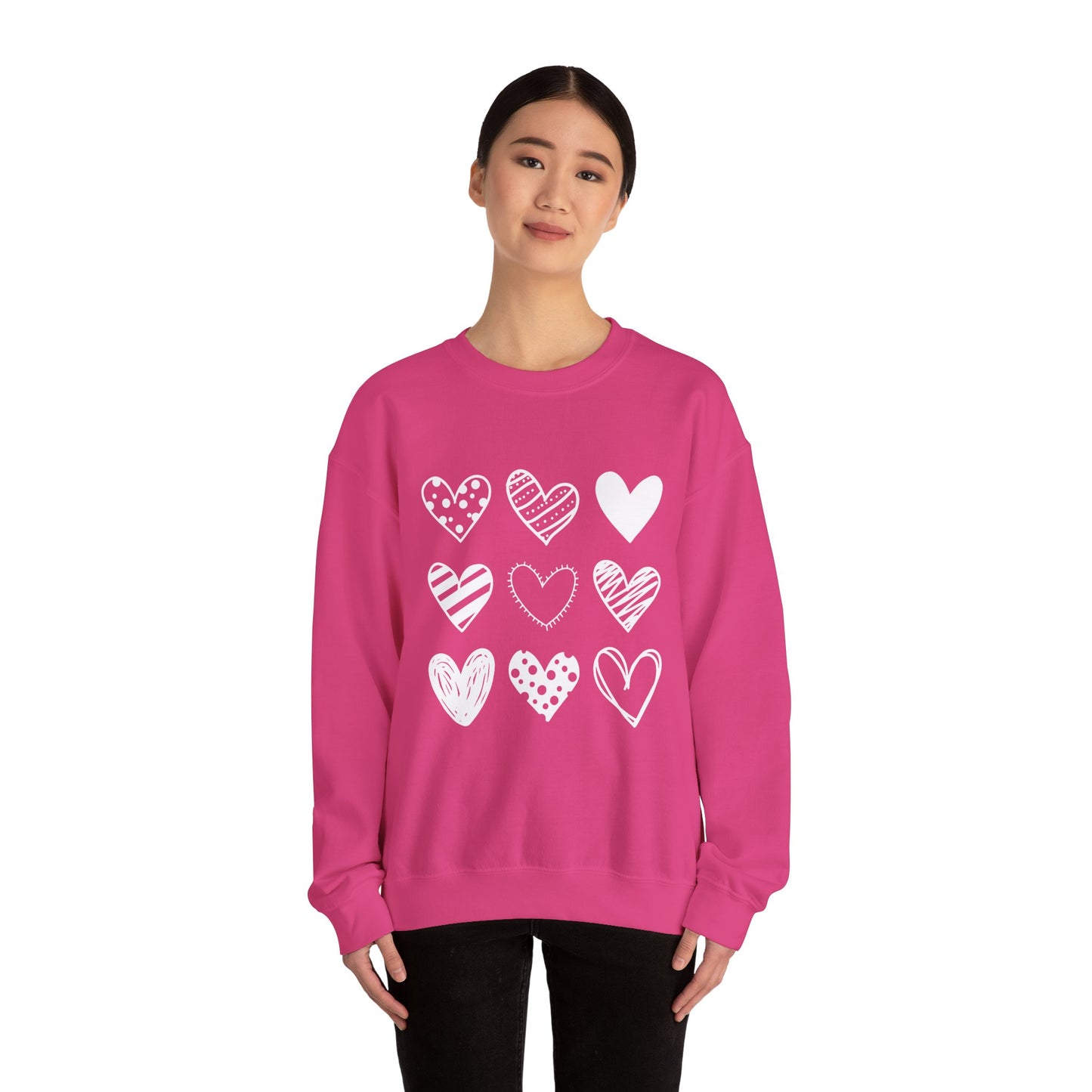 Pretty Hearts Crewneck Sweatshirt