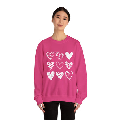 Pretty Hearts Crewneck Sweatshirt