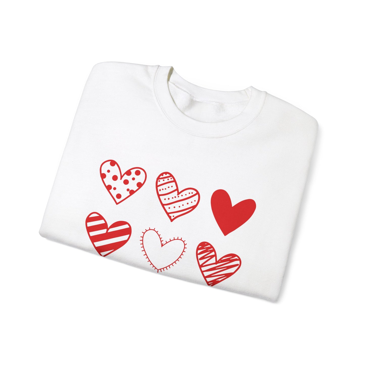 Pretty Hearts Crewneck Sweatshirt