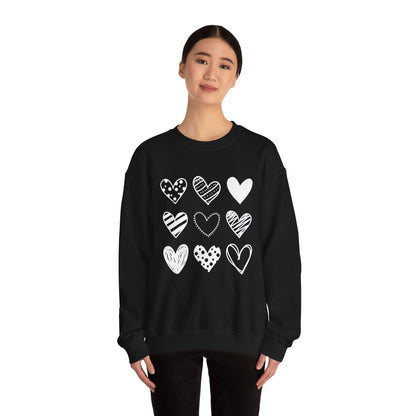 Pretty Hearts Crewneck Sweatshirt