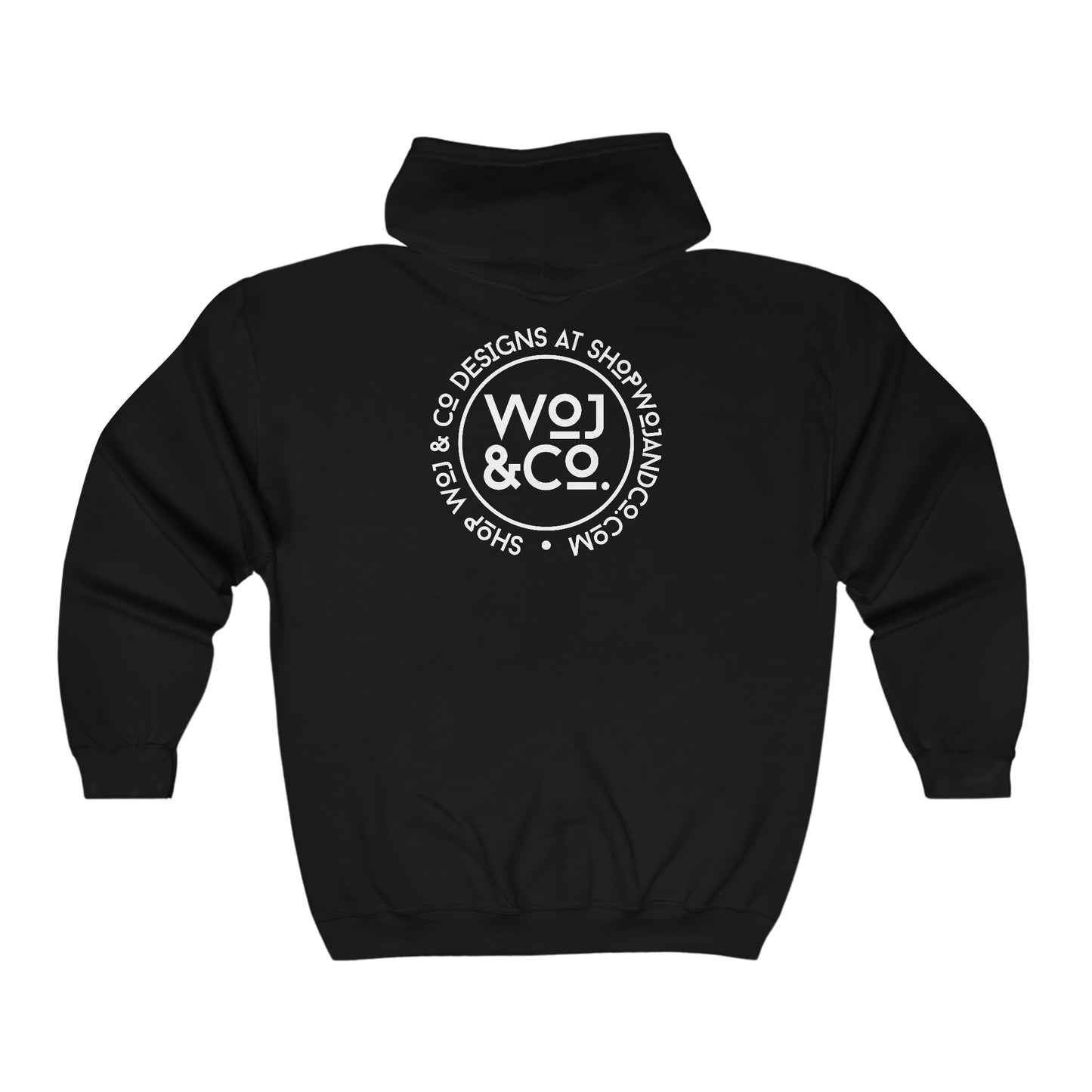 Woj & Co Logo Full Zip Hooded Sweatshirt