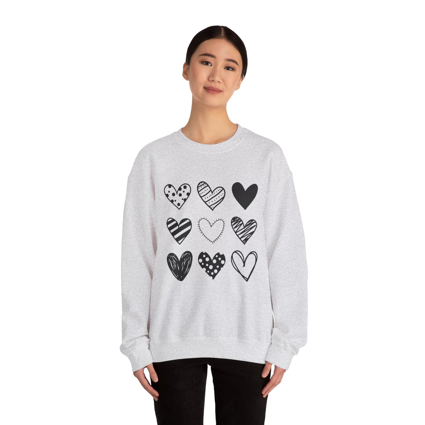 Pretty Hearts Crewneck Sweatshirt