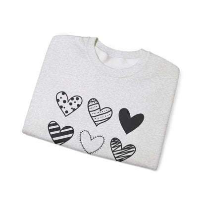 Pretty Hearts Crewneck Sweatshirt