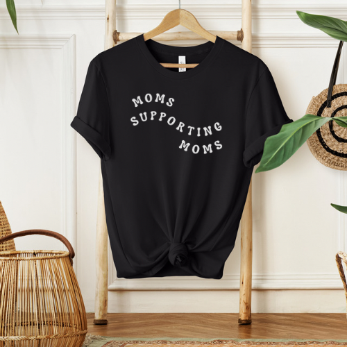 Wavy Moms Supporting Moms Graphic Tee