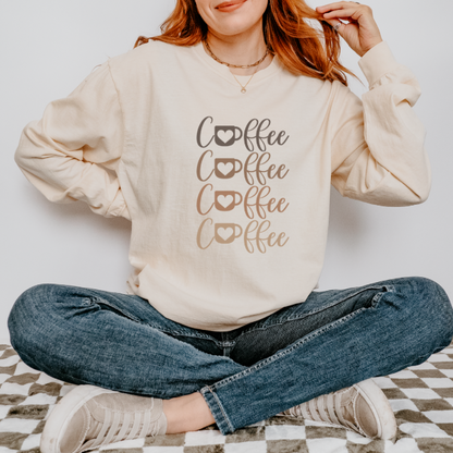 Coffee Lover Long Sleeve Graphic Tee