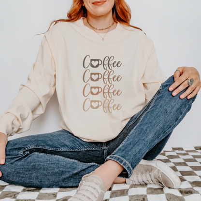 Coffee Lover Long Sleeve Graphic Tee