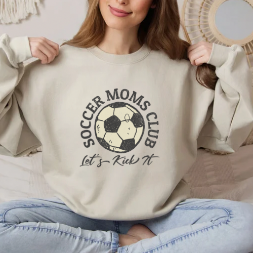 Soccer Moms Club Crewneck Sweatshirt